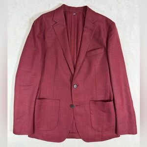 Bonobos 38R Jetsetter Vitale Barberis Canonico Italy Rich Burgundy Sport Coat